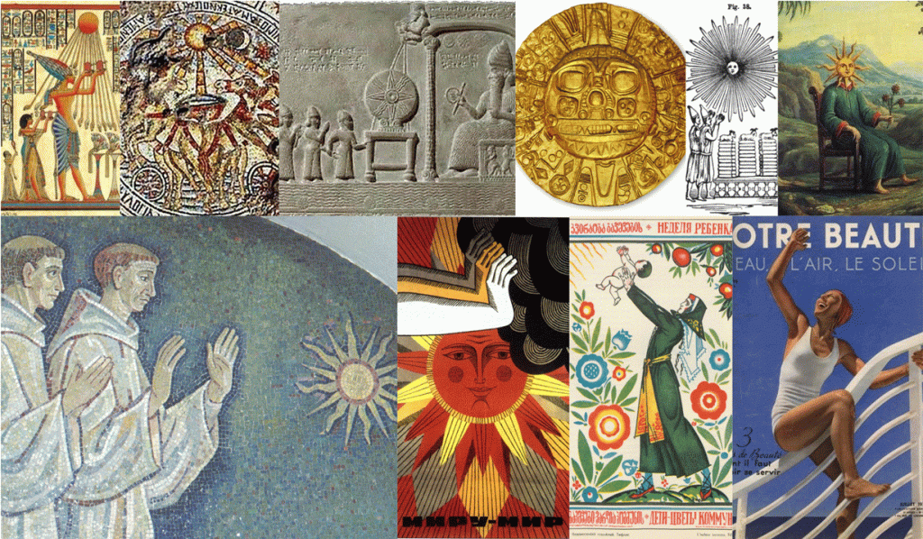 Sun worship throughout the history